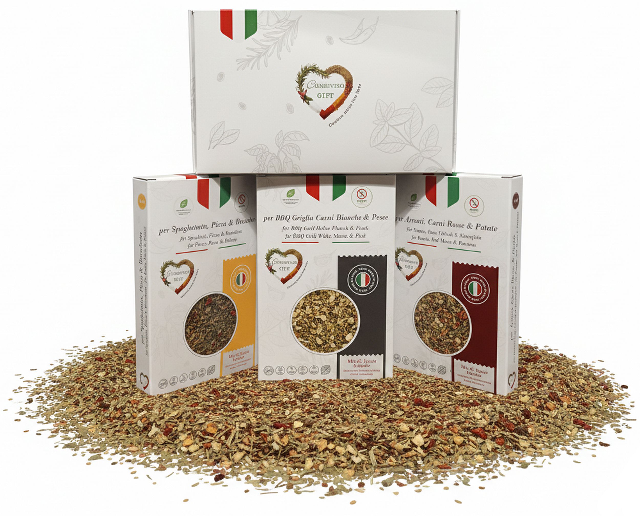 Condiviso GIFT Box — Cofanetto con le 3 Collezioni di Spezie Italiane